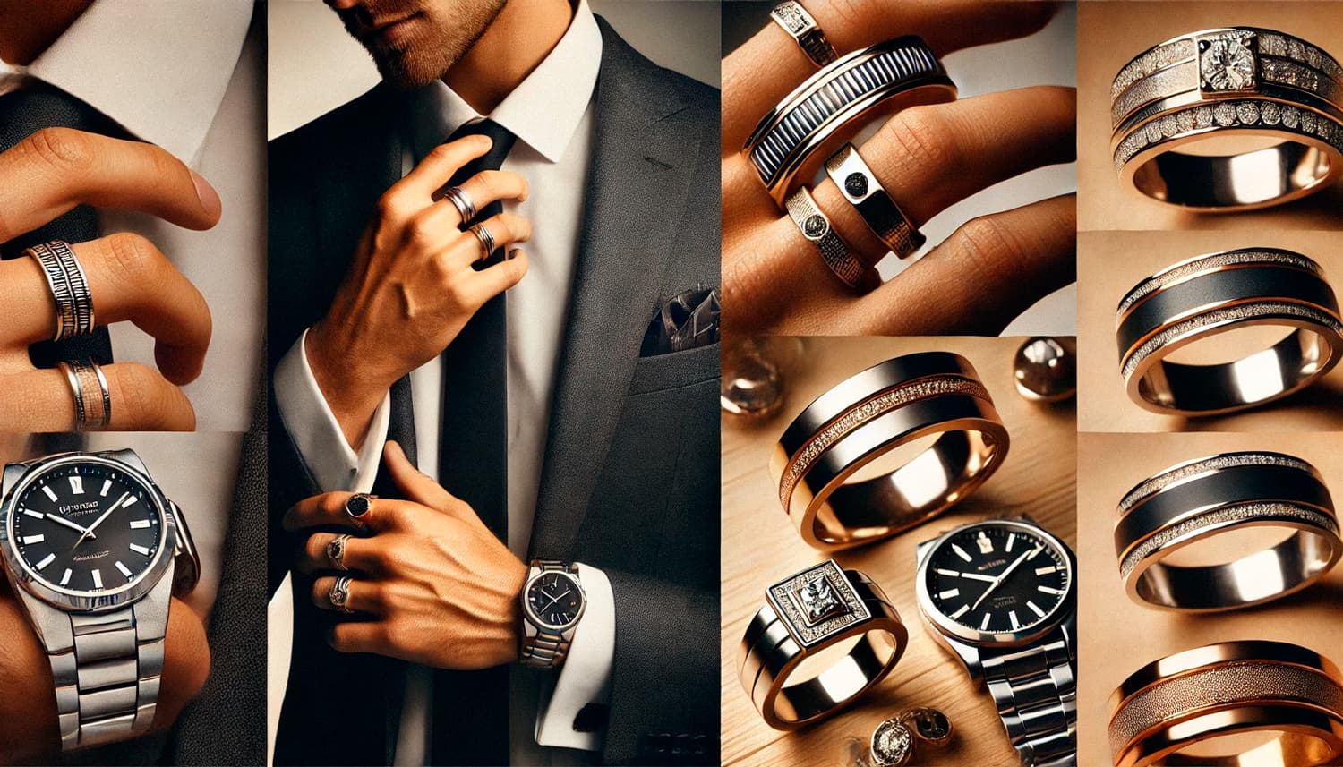 How to style men's rings